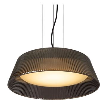 Lucide VIXI glas pendel Ø45cm LED 22W 2900K røgfarvet